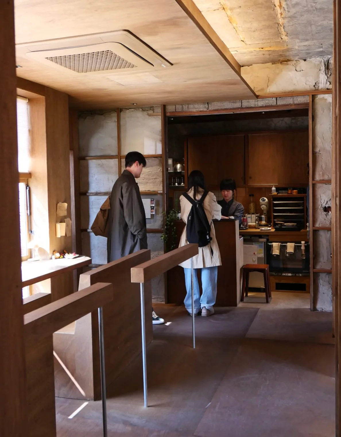 Hearts House exterior courtyard in winter