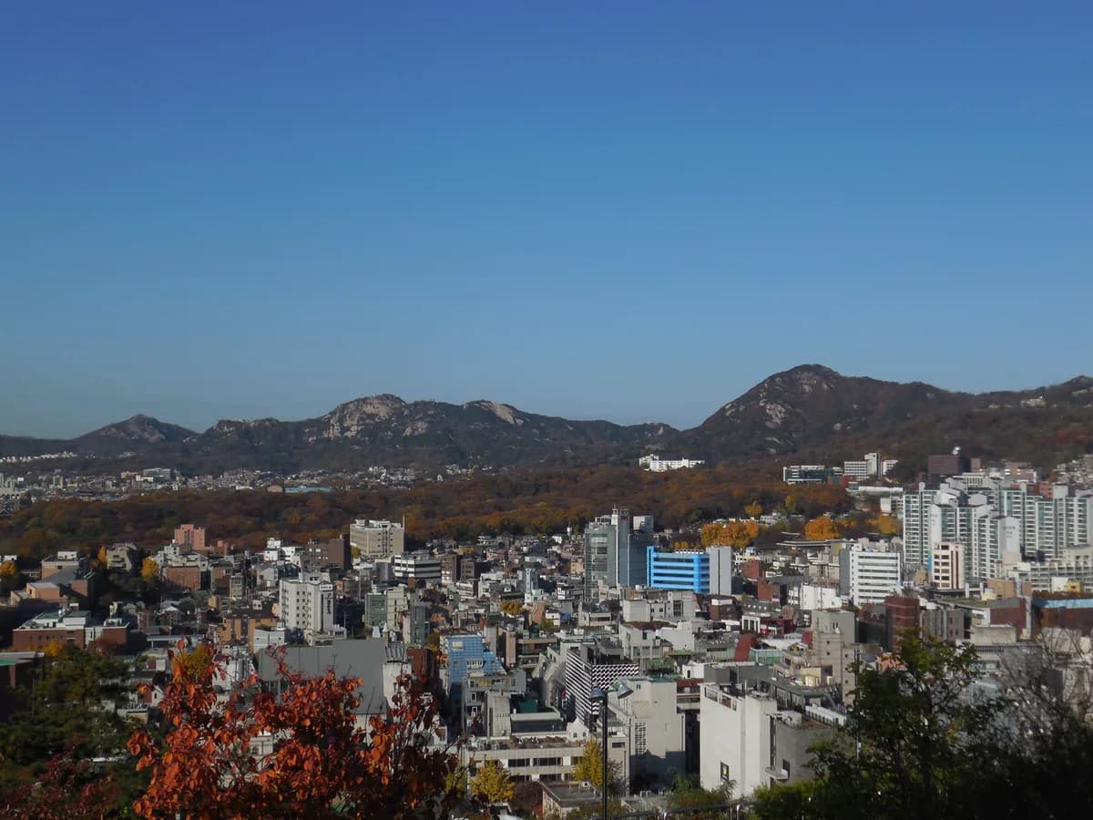 Naksan Park Seoul panorama