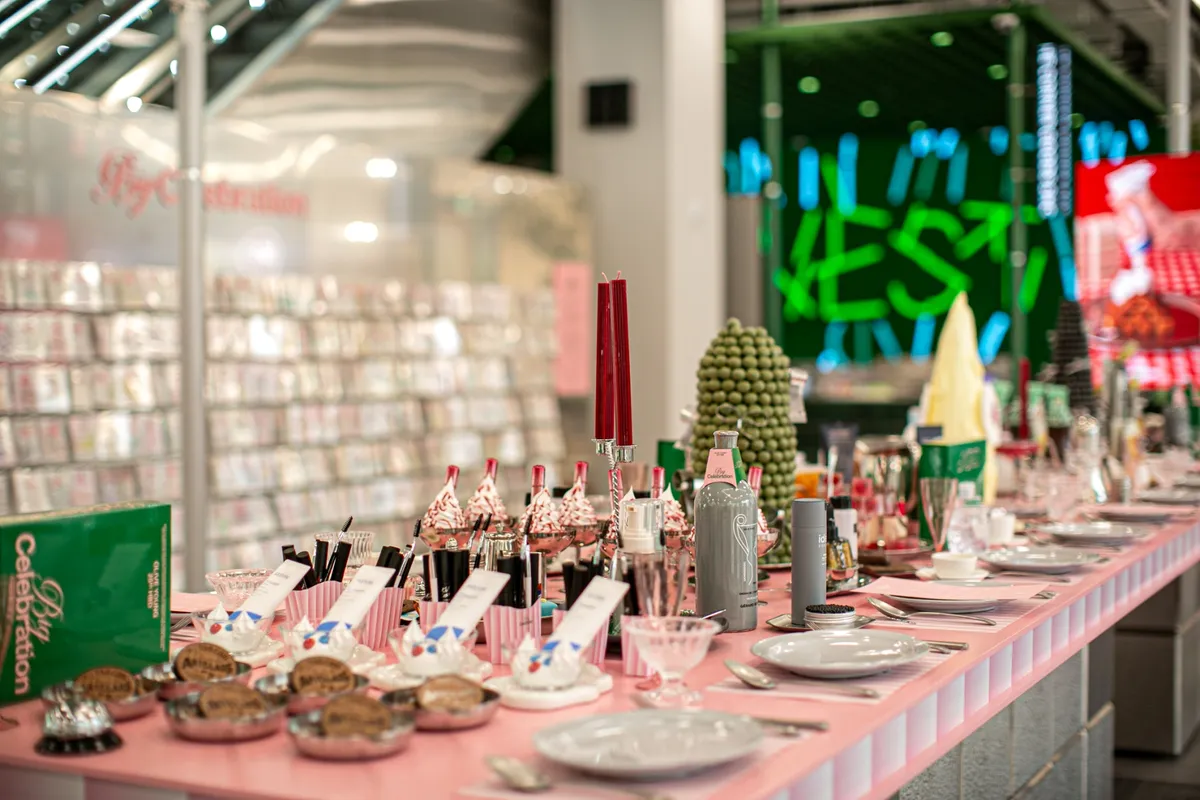 Olive Young N Seongsu 1F beauty product display floor