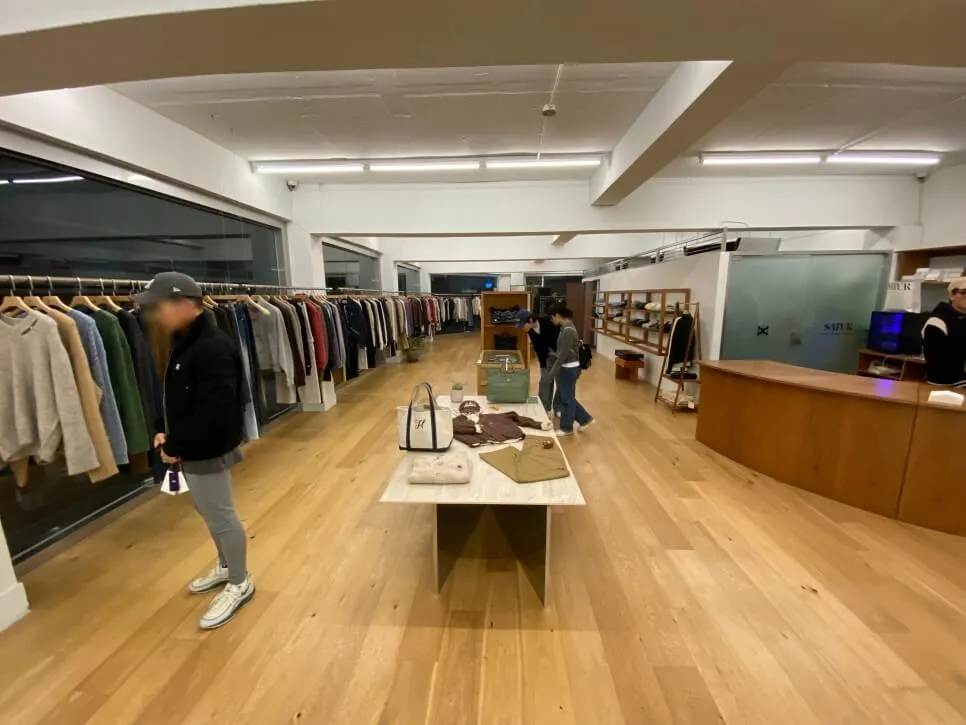 Satur House Seongsu branded clothing and accessories collection