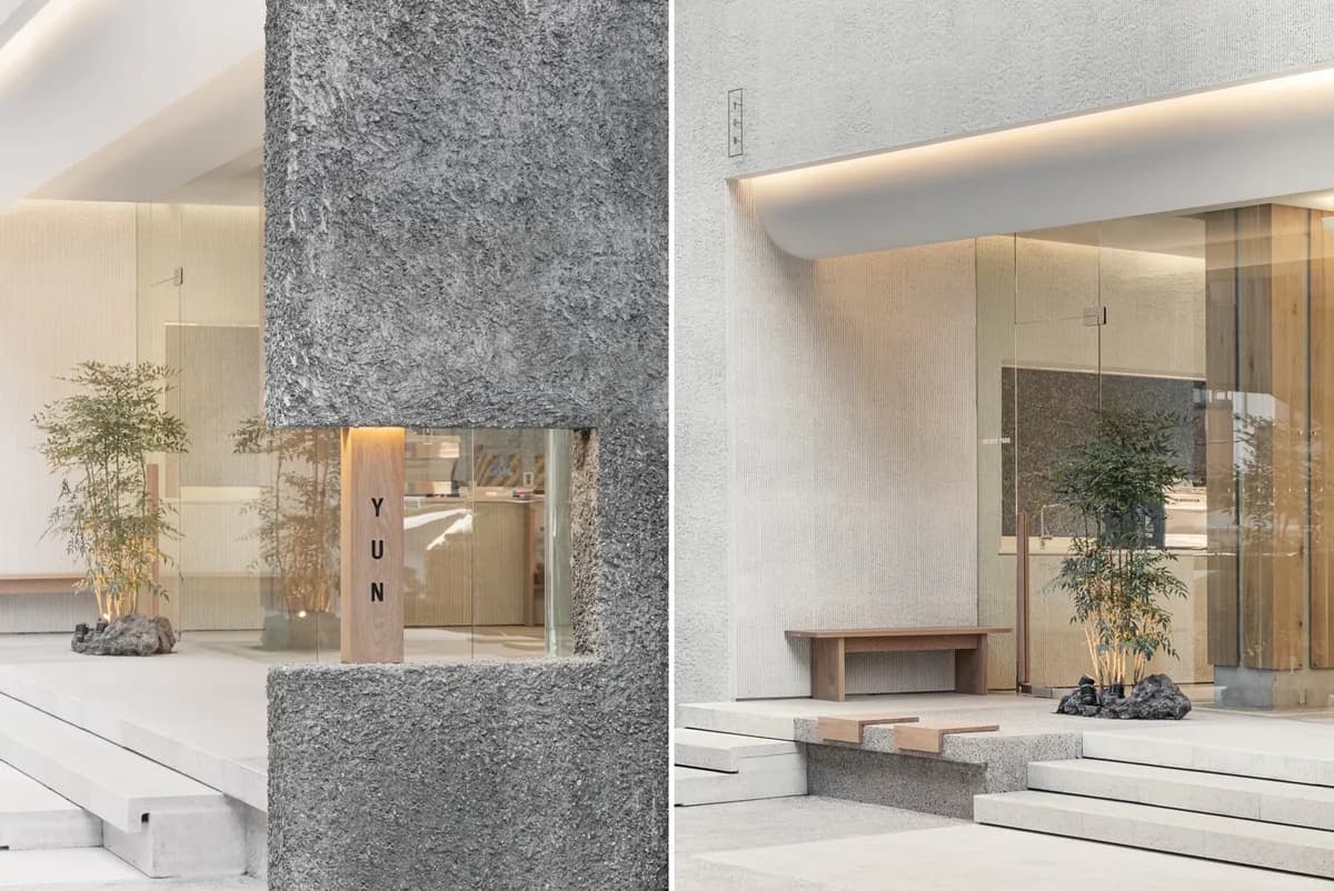 YUN Seongsu store display with lens cabinet and eyewear collection